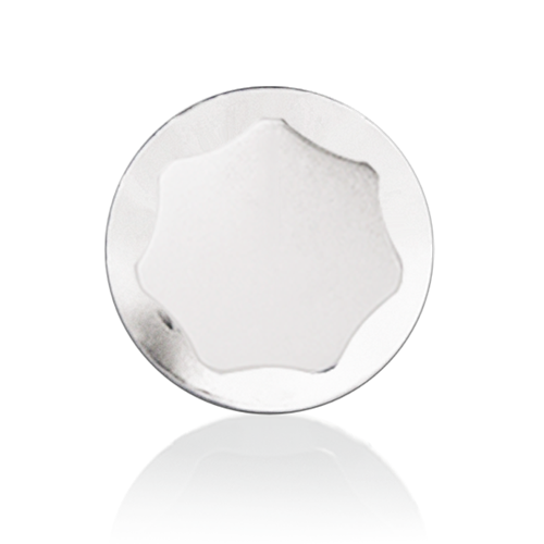 SKIRTED KNOB, WHITE, 1-1/8" DIAMETER