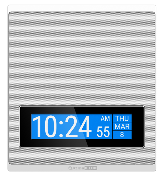 8" IN-WALL POE+ IP LOUDSPEAKER ENDPOINT WITH MICROPHONE AND LCD DISPLAY WITH 70/25V SWITCH