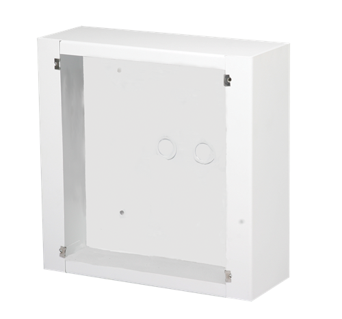 SURFACE MOUNT STRAIGHT ENCLOSURE FOR ATLAS IED IP-ADDRESSABLE SPEAKERS WITH DISPLAYS