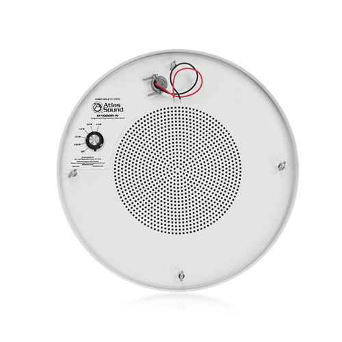 8" SOUND MASKING SPEAKER WITH 70V-4W TRANSFORMER AND ROUND ENCLOSURE (WHITE)