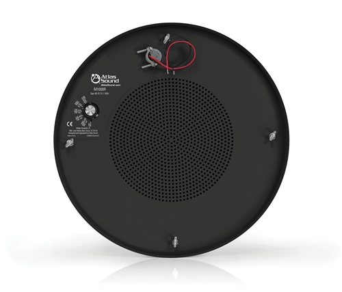 8" SOUND MASKING SPEAKER WITH 70.7V-4W TRANSFORMER AND ROUND ENCLOSURE (BLACK)