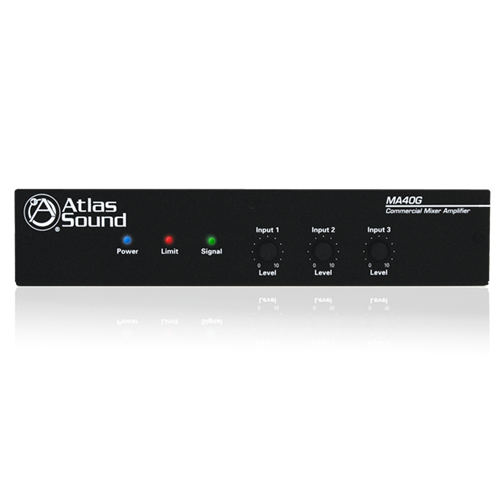 3-INPUT 40W MIXER AMPLIFIER WITH GLOBAL POWER SUPPLY