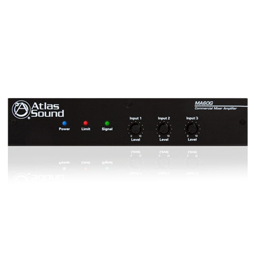 60 WATT 3 INPUT MIXER AMPLIFIER WITH GLOBAL POWER SUPPLY