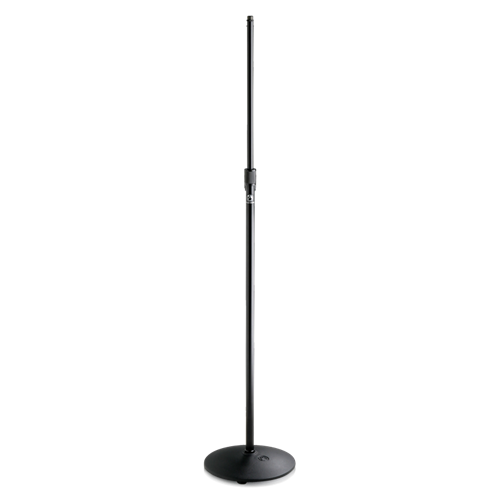 LOW-PROFILE MIC STAND EBONY / BLACK - ECONOMICAL, GENERAL PURPOSE FLOOR STAND / MIC STAND