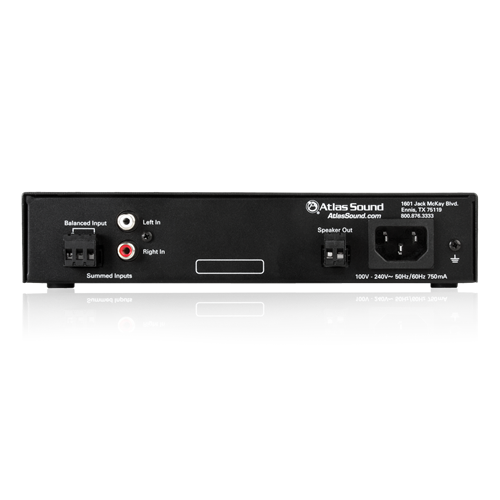 1CH 40W POWER AMPLIFIER WITH GLOBAL POWER SUPPLY / SINGLE CHANNEL / 70V &100V / 1RU (1/2 RACK)