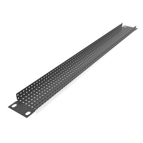 19" 1RU RECESSED VENT RACK PANEL