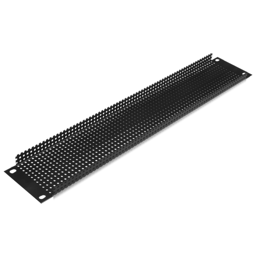 19" 2RU RECESSED VENT RACK PANEL