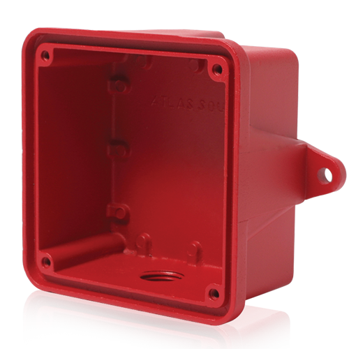 SURFACE OUTDOOR ENCLOSURE - RED FOR VOICE / TONE LOUDSPEAKERS