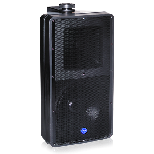 8" 2-WAY ALL WEATHER SPEAKER WITH 60-WATT 70V/100V TRANSFORMER - BLACK (UL CERTIFIED)