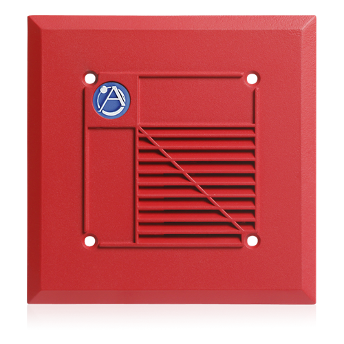 VOICE/TONE RECESSED COMPRESSION DRIVER LOUDSPEAKER WITH 15-WATT 70V TRANSFORMER - RED