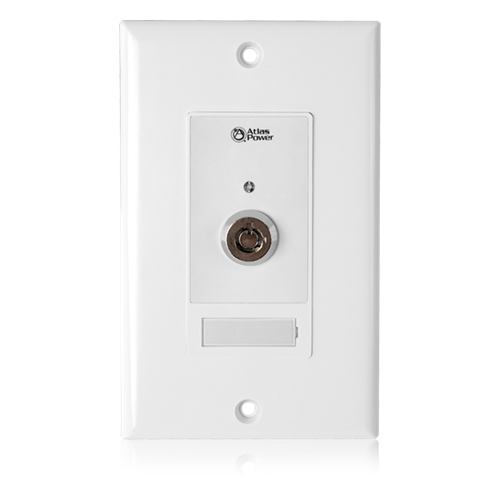 WALL PLATE KEY SWITCH, MOMENTARY CONTACT CLOSURE