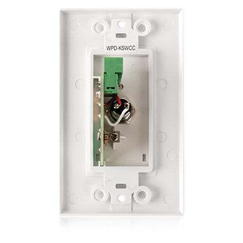 WALL PLATE KEY SWITCH, MOMENTARY CONTACT CLOSURE