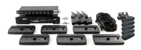 PERSONAL MIXING SYSTEM WITH DANTE™ INTERFACE (6) A320, (1) D400-DANTE, (6) MT-1A (7) L-25