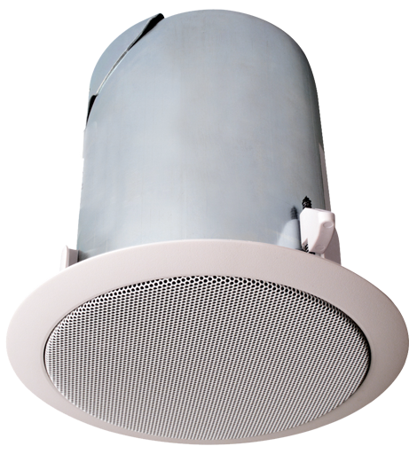 CEILING SPEAKER -SUPERIOR SOUND IN A VERY COMPACT ENCLOSURE (7-1/4" DIAMETER) FOR 70V AND 8OHM