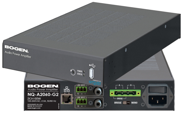 NYQUIST 2-CH. X 60W 1U AUDIO POWER AMP GEN2