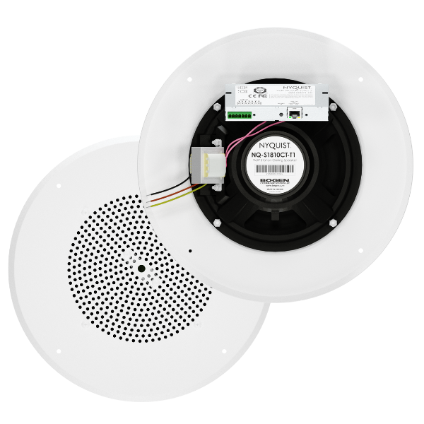 VOIP CEILING SPEAKER, 25V/70V SPEAKERS, TWO-WAY INTERCOM VIA MEMS MICROPHONE