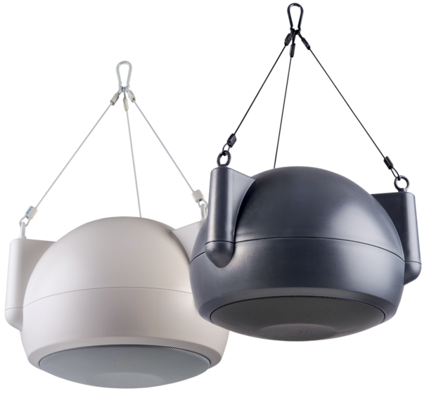 ORBIT PENDANT SPEAKER, WIDE 140° COVERAGE, 100W@ 16OHMS, 32W@ 70V/100V,OFF-WHITE(TEXTURED,PAINTABLE)