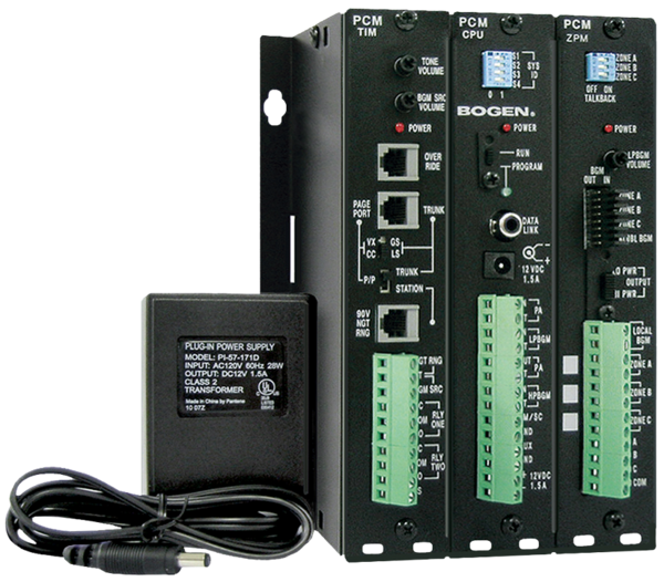 PRE-ASSEMBLED 3-ZONE PCM SYSTEM WITH POWER SUPPLY INCLUDED / EXPANDABLE UP TO 99 ZONES