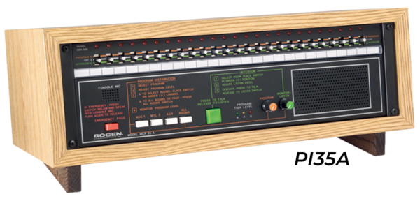 HIGH POWER INTERCOM CONTROL CENTERS  - 25 STATION INTERCOM WITH 5 INPUTS: 2-MIC, 1-AUX, 1-TEL, 1-25V