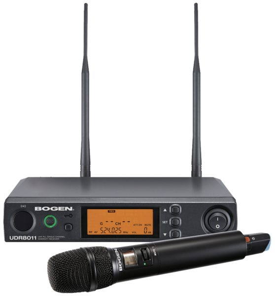 WIRELESS HANDHELD SYSTEM / INCLUDES HH, UDR8011 RECV, MIC CLIP, BATTERIES / RACK KIT SOLD SEPARATELY