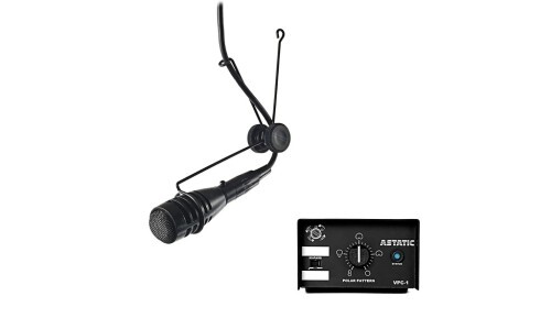 ASTATIC VARIABLE POLAR PATTERN EQUITEK STUDIO CAPSULE, HANGING MICROPHONE - BLACK
