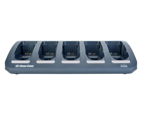 FREESPEAK II 5 WAY CHARGER:  FREESPEAK II 5 BAY DROP IN BELTPACK CHARGER AND BATTERY CHARGER UNIT.