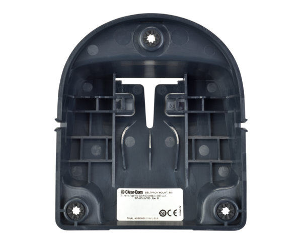 BELTPACK DESKTOP OR VERTICAL POLE MOUNT FOR ALL CLEAR-COM WIRED AND WIRELESS BELTPACKS.