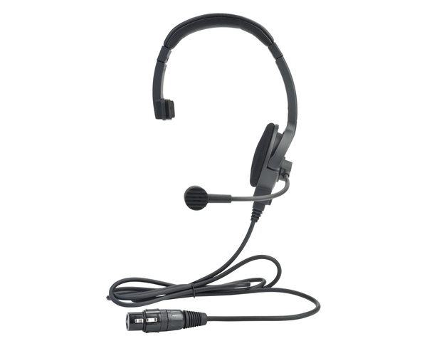 INTERCOM HEADSET SINGLE EAR 5 PIN MALE XLR