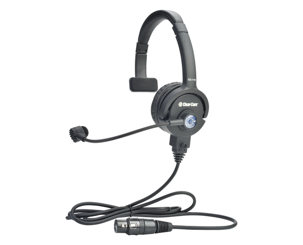 INTERCOM HEADSET SINGLE EAR 6 PIN MALE XLR (BALANCED MIC)