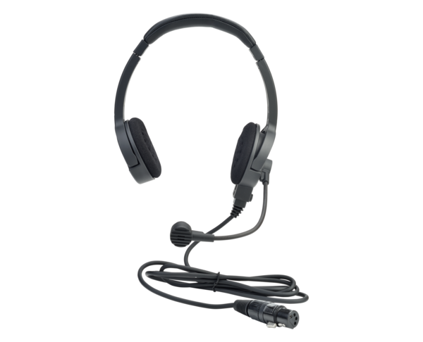 LW DOUBLE-EAR STANDARD HS XLR-5M:  PREMIUM LIGHTWEIGHT DOUBLE ON EAR HEADSET WITH SUPERIOR