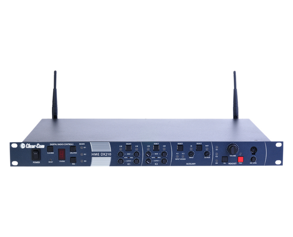 4-UP DX210 SYSTEM WITHOUT HEADSETS:  BS210 LICENSE-FREE BASE STATION W/2 ANTENNAS; 115-230 VAC