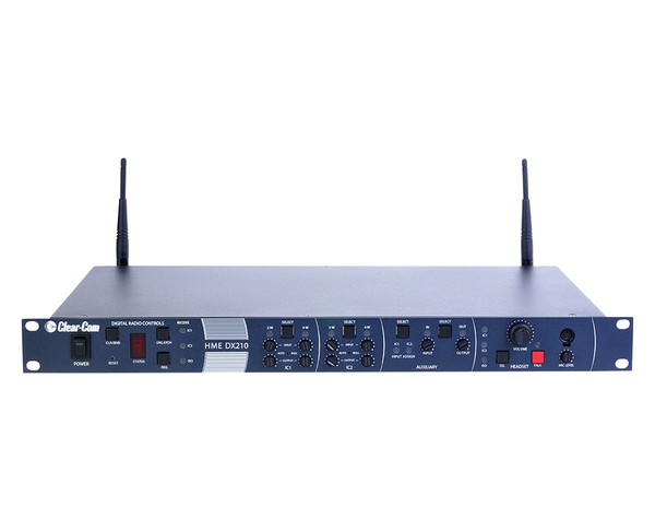 4-UP DX210 SYSTEM WITHOUT HEADSETS: BS210 LICENSE-FREE BASE STATION W/2 ANTENNAS; 115-230 VAC