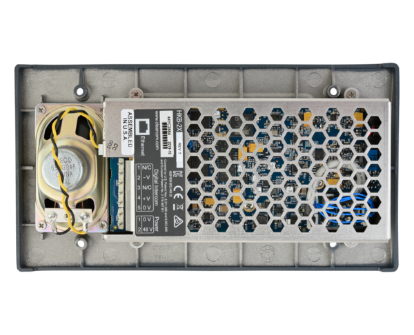 4-GANG FLUSH-MOUNTABLE USER STATION.