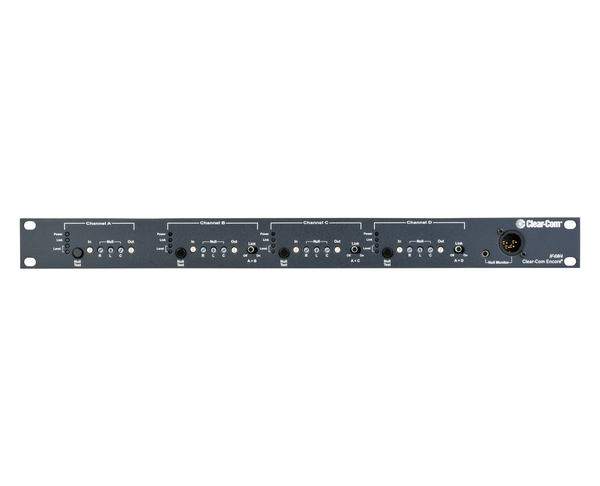4 CH., 4-WIRE INTERFACE: ENCORE FOUR-CHANNEL 3/4-WIRE CAMERA INTERFACE. 1RU RACK MOUNT