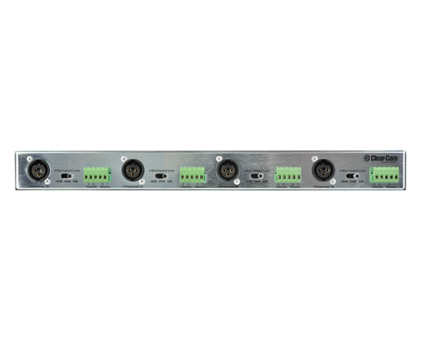 4 CH., 4-WIRE INTERFACE:  ENCORE FOUR-CHANNEL 3/4-WIRE CAMERA INTERFACE. 1RU RACK MOUNT