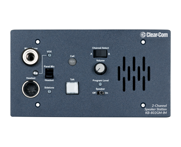 ENCORE MARINE CERTIFIED AND DNV-GL REGISTERED TWO-CHANNEL SELECTABLE FLUSH-MOUNT HEADSET/SPEAKER