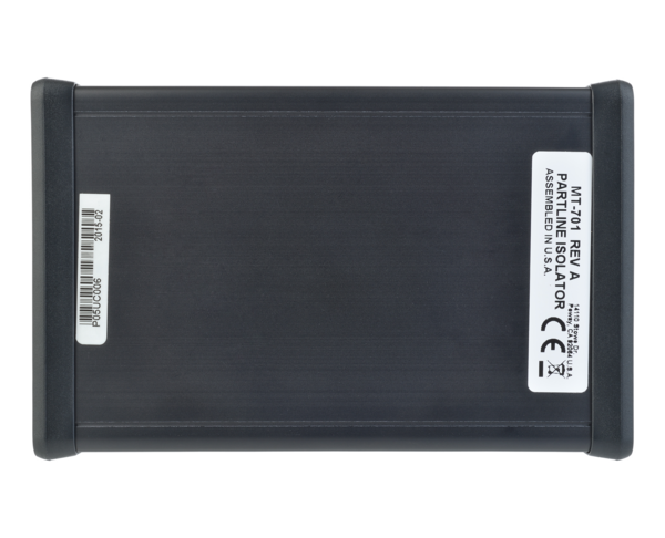 ISOLATOR PCB FOR PL INTERFACE:  ISOLATOR CIRCUIT BOX FOR PARTY-LINE INTERCOM SYSTEMS. ELECTRICALLY