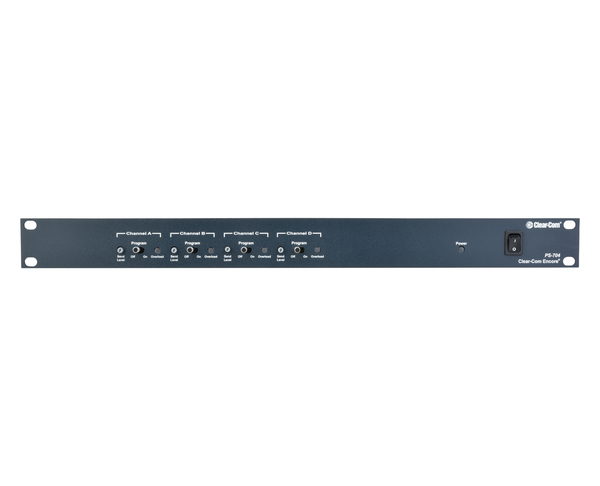 4 CH. RACK MOUNT POWER SUPPLY: ENCORE FOUR-CHANNEL ONE-AMP, TWO-AMP PEAK, 1RU RACK MOUNT SYSTEM