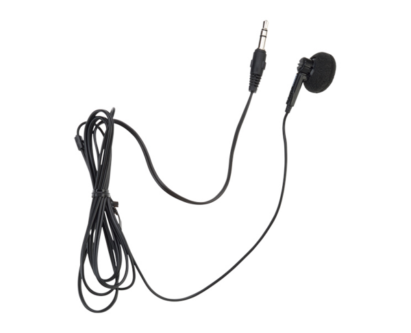 MONAURAL TALENT EARPHONE. MONAURAL IFB TALENT EARPHONE. PLUGS INTO TR-50 AND WIRELESS IFB RECEIVERS.