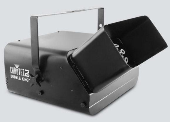 BUBBLE KING , HIGH OUTPUT BUBBLE MACHINE DESIGNED FOR COMPLETE BUBBLE COVERAGE OF A LARGE AREA