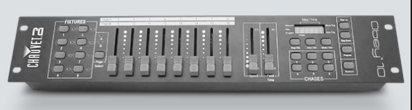 COMPACT, UNIVERSAL DMX CONTROLLER / DMX CHANNELS: 128 / DMX CONNECTORS: 3-PIN XLR / 2RU