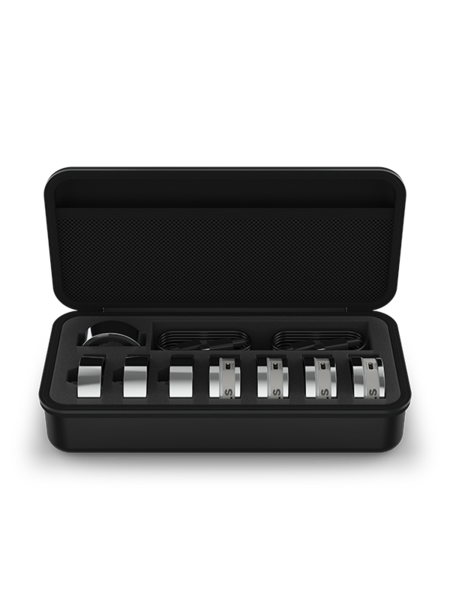 4-PIECE RGBW 3W LED LIGHT SET WITH CLEAR/DIFFUSED LENSES, USB-C LINKING, TRAVEL CASE, ILS, DMX, AND