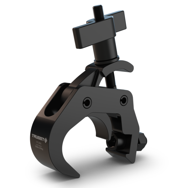 LOAD RATED HEAVY DUTY C-CLAMP FOR 2"/50MM TRUSST OR TRUSS / BLACK ANODIZED GRIP