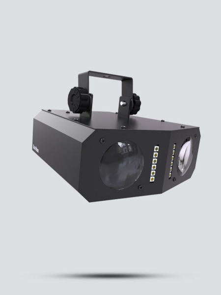 PLUG AND PLAY LED EFFECTS , MOONFLOWER AND STROBE EFFECT.  BUILT IN AUTOMATED AND SOUND ACTIVATED