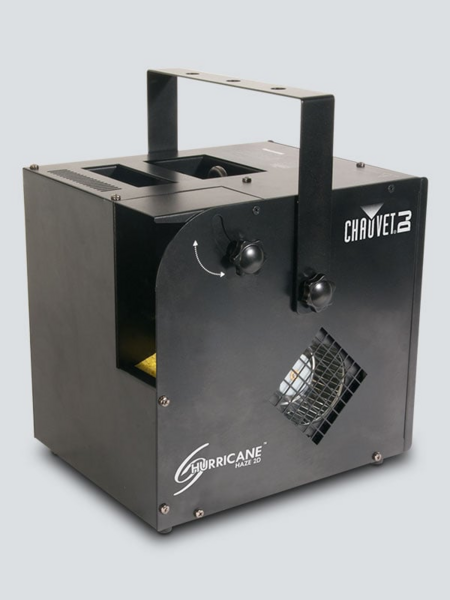 WATER-BASED HAZE MACHINE CREATES A THIN ATMOSPHERE TO ENHANCE ANY LIGHT SHOW