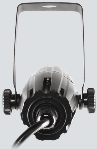 3W WHITE LED PINSPOT IN BLACK HOUSING:  INCLUDES 4-PACK OF GELS, 6- AND 9-DEGREE LENSES