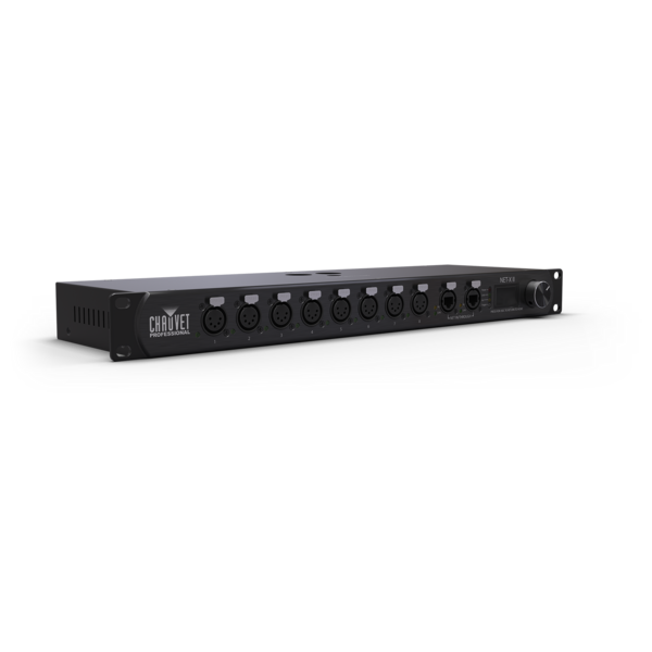 DMX TO ETHERNET MERGER AND NODE  INCLUDES: POWERCON POWER CABLE, DATA CONNECTIONS