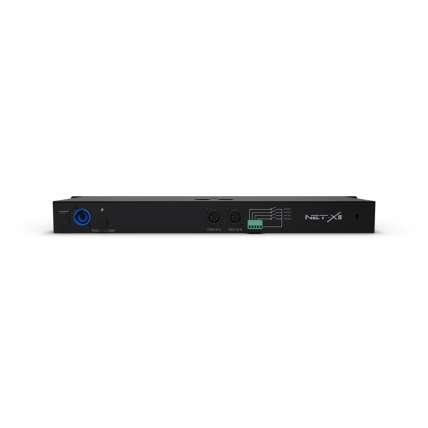 DMX TO ETHERNET MERGER AND NODE  INCLUDES: POWERCON POWER CABLE, DATA CONNECTIONS