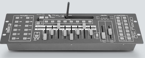 WIRELESS DMX CONTROLLER CAPABLE OF PROGRAMING ANY DMX PRODUCT/BUILT-IN D-FI 2.4GHZ TRANSMITTER