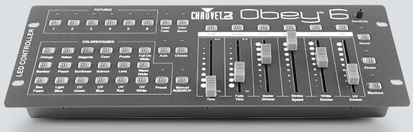UNIVERSAL, COMPACT CONTROLLER CAPABLE OF CONTROLLING UP TO 6 CHANNELS PER FIXTURE